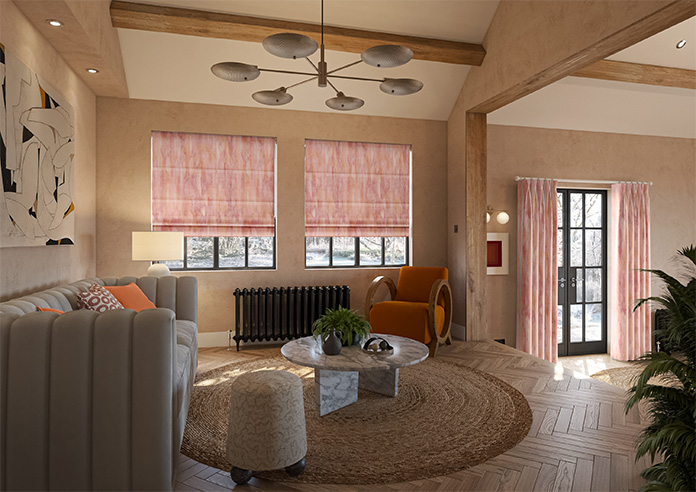 Waterfall, Romance - Motorised Roman Blind - Image 6